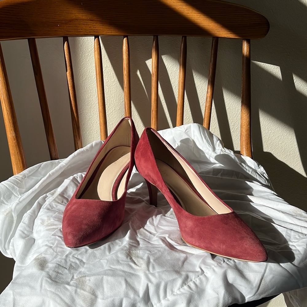 Suede heels